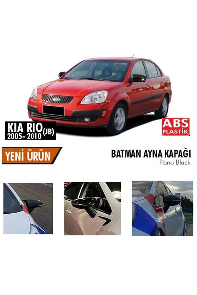 beyaztuning Kia Rio Yarasa Ayna Kapağı Batman Parlak Siyah Piano Black