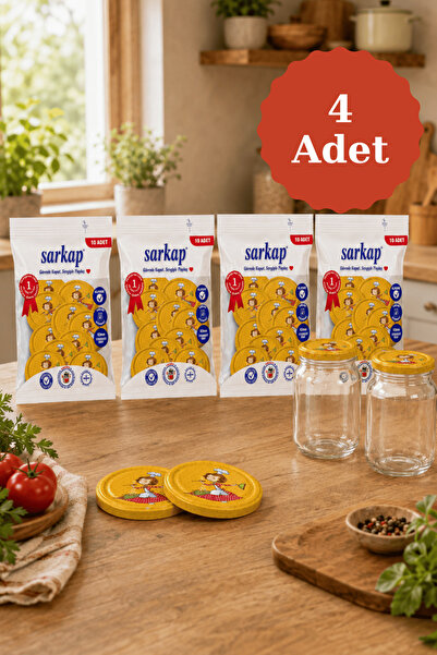 Sarkap Hijyenik Paketli 4'lü 82 mm Kapak - Aşçı Kadın Seri - Turuncu