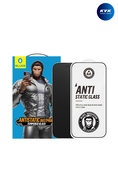 BLUEO Anti Static HD iPhone 16 Pro Max Uyumlu Toz Çizilme Parmak izi Önleyici...