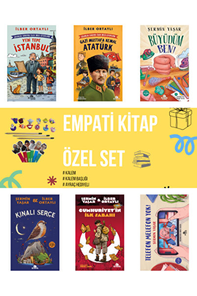 Kronik Kitap ilber Ortaylı Şermin Yaşar 6 Kitap Set Ayraç Kalem Kalem Başlığı...