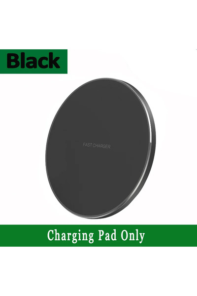 Vikefon Black Without Cable Wireless Charger USB C Pad Quick Charge QC 3.0 Fo...