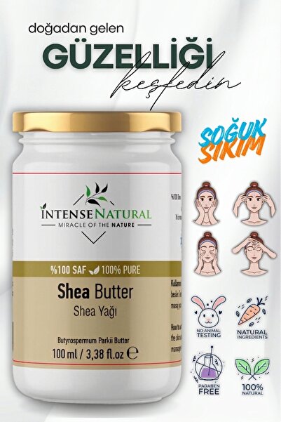 Intense Natural Shea Butter Cold Pressed 100 ml 100% Pure and Natural Karite ...
