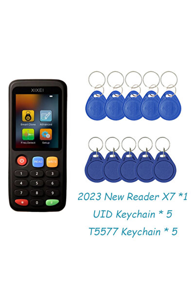 Choice4 قارئ بطاقات ذكية X7 (4 قطع) - ناسخ ومكرر مفاتيح RFID ونسخ رموز IC وID...