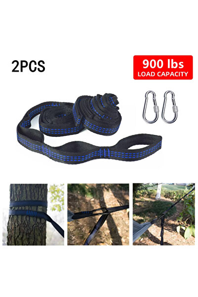 Choice1 2.5x200cm One Pair Tree Swing Hanging Kit Hammock Straps Camping 350 ...