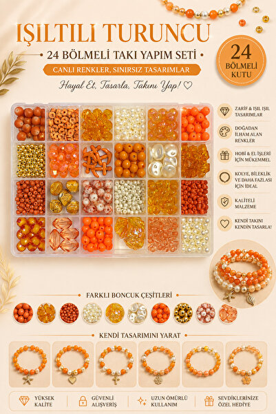 By MO Accessories New Season Bracelet and Necklace Making Set with Beads and ...