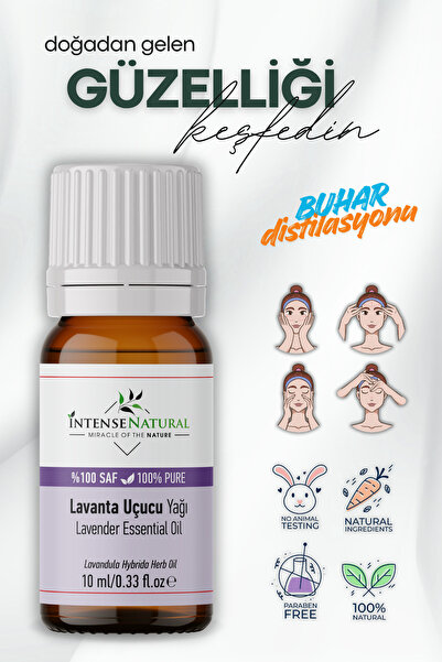 Intense Natural Lavender 10 ml 100% Natural and Pure Lavender Essential Oil -...