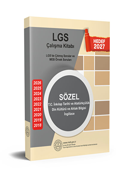 Kurul Yayıncılık 2027 8.Sınıf LGS Çıkmış Sorular ve MEB Örnek Soruları Tarih-...