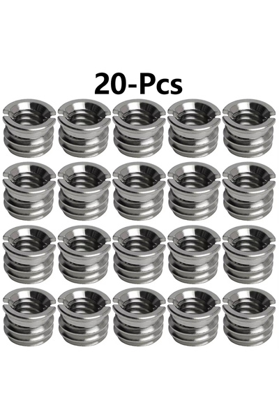 Choice6 20 PCS 1/4 to 3/8 Screw Adapter Stainless Steel Tripod Thread Reducer...