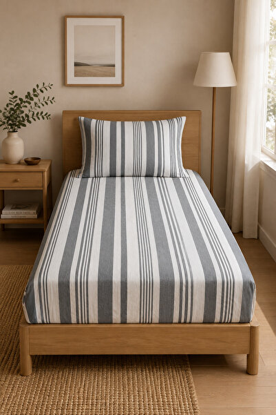 Boreas Home Set cearșaf și față de pernă Pure Ranforce pentru o persoană și o...