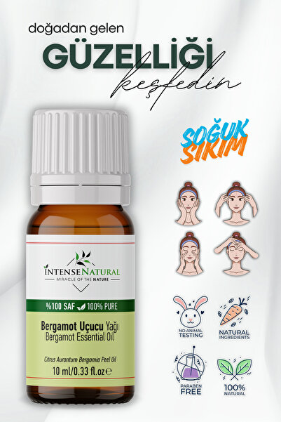 Intense Natural Bergamot Uçucu Yağı 10 ml %100 Bergamut Saf ve Doğal Bergamot Essential Oil