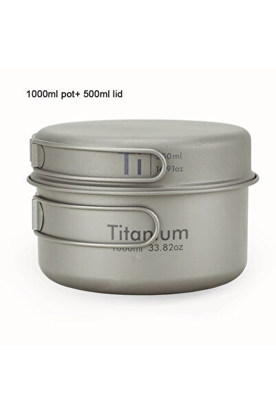 Choice 1000ml APG Ultralight Titanium Pan Outdoor Camping Titanium Bowl Set F...
