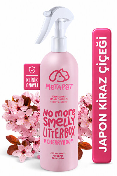 Metapet Doğal Japon Kiraz Çiçeği Kedi Tuvaleti Koku Giderici Spreyi, Kokusuz ...