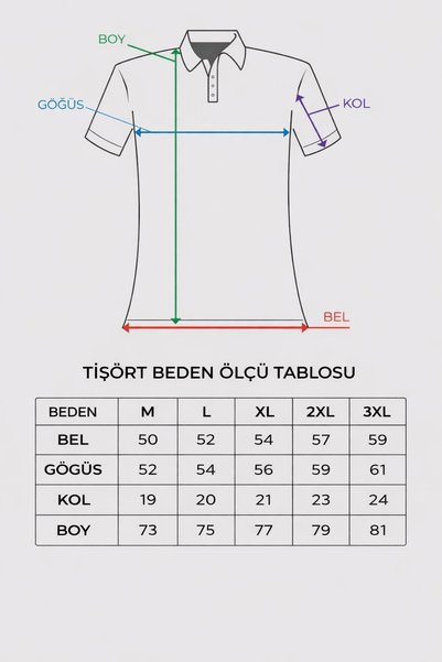 Tommy Crosse Men's Regular Line Detailed 100% Cotton Polo Collar Tshirt