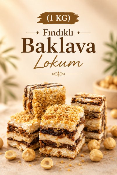 ÜLKÜ KURUYEMİŞ (1 KG) Fındıklı Baklava Lokum Hediyelik Tatlı Atıştırmalık