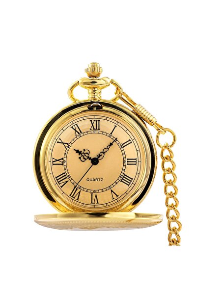 Choice Gold Antique Steampunk Vintage Roman Numerals Quartz Pocket Watch Mult...