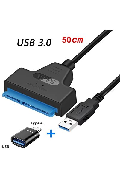 Choice10 USB3.0 50cm with OTG USB 3.0 to SATA Cable for 2.5" HDD/SSD Adapter ...