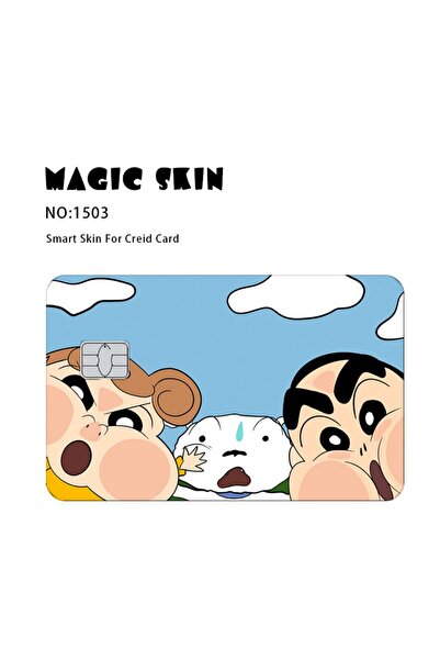 Choice4 1503 Crayon Shin-chan Skin Matte Stickers for Bank Card ID Card Debit...