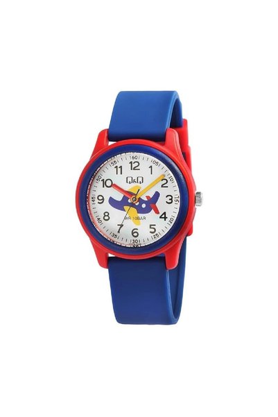Q&Q By Citizen 32mm Airplane Children's Wristwatch 10Atm Water Resistant - with Box