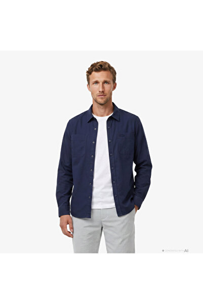 Lacoste Erkek Regular Fit Lacivert Gömlek