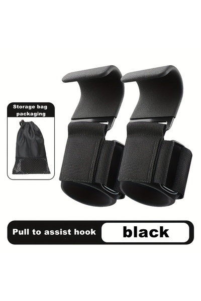 Choice black 2pcs Adjustable Weightlifting and Powerlifting Wrist Strap,Durab...