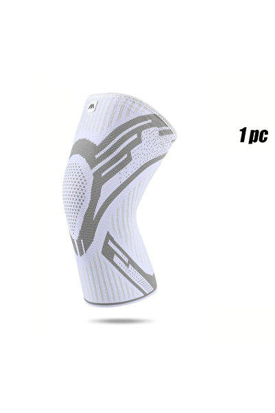 Choice5 M WHITE 1 Pcs Compression Knee Support Sleeve Elastic Breathable Knee...