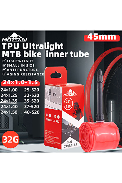 Choice 24 inch 45mm 32g MOTSUV Bicycle TPU Inner Tube 32g BMX MTB Bike 24” 52...