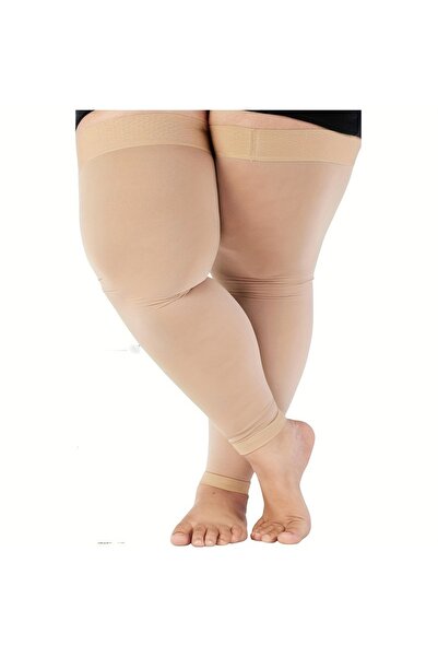 Choice 7XL Beige 1 Pair Oversized Sports Compression Knee-High And Three-Quar...