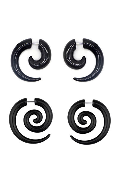 Choice3 Geometric Ears 4PCS Mixed 2/4pcs Acrylic Fake Plug Tunnel Earring Gau...