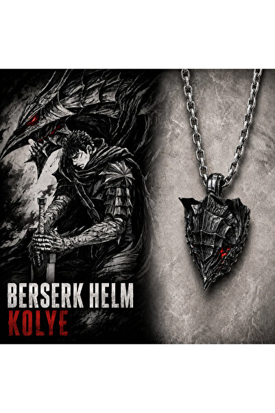 lootsepeti Anime Berserk Helm Kolye Berserk Kask Kolye (Ağız Kısmı Açılabilir)