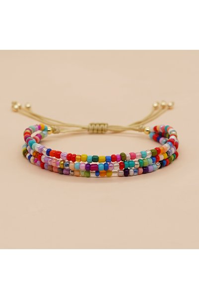 Choice GZ-B220069A Go2Boho منتج صيفي، مجوهرات شاطئية، سوار خرز ميوكي، خرز ملو...