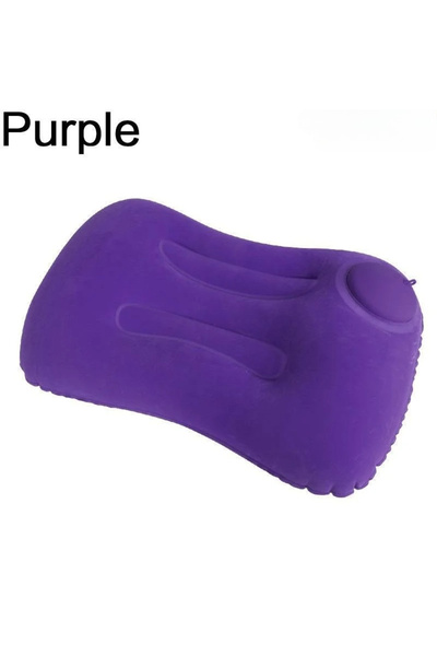 Choice 1pc-purple Flocking Inflatable Square Pillow Multifunctional Outdoor C...