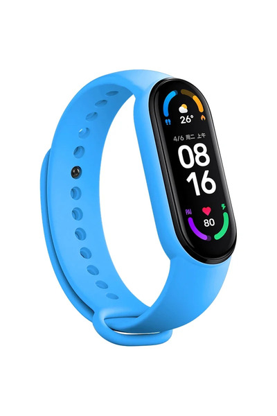Choice43 Miband 5 6 Lake blue Official Silicone Strap for Xiaomi Mi Band 7 6 ...