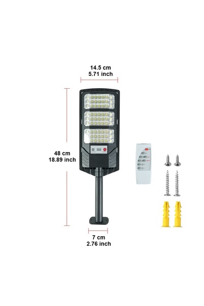 Choice1 مصباح LED شمسي خارجي فائق السطوع بقوة 10 ميجا واط و20 مليون لومن، مصب...