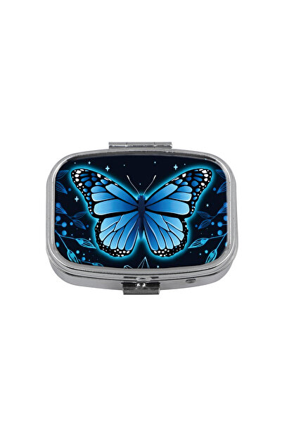 Choice13 9 Animals Pattern 2 Compartments Metal Medicine Box Portable Travel ...
