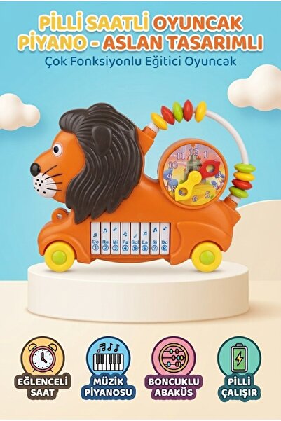 Tıfıl Toys Hayvanlı Pilli Saatli Oyuncak Piyano Kutulu Pr-19