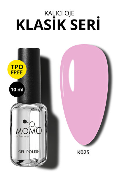 MOMO professional Kalıcı Oje K025, Açık Leylak, 10 ml