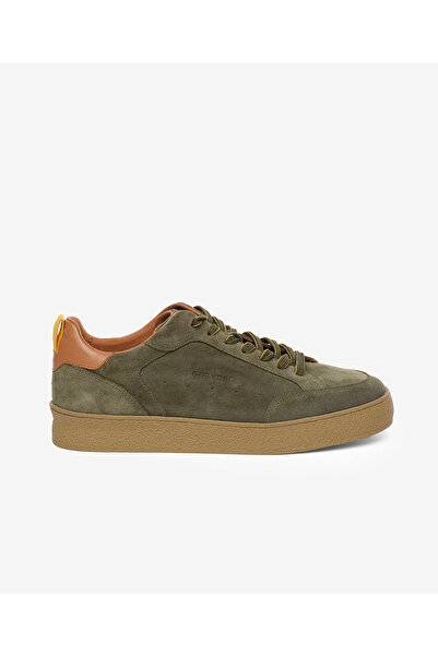 Greyder Men's Khaki Genuine Leather Sneaker Shoes 5K1Sa18520