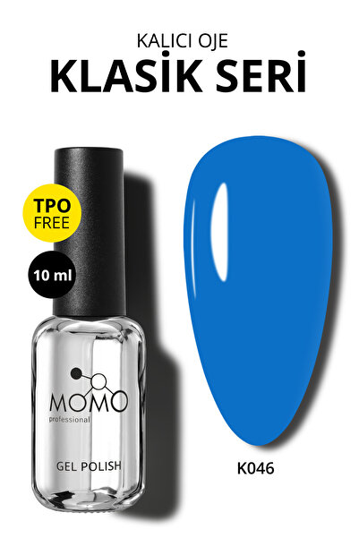 MOMO professional Kalıcı Oje K046, Okyanus Mavisi, 10 ml
