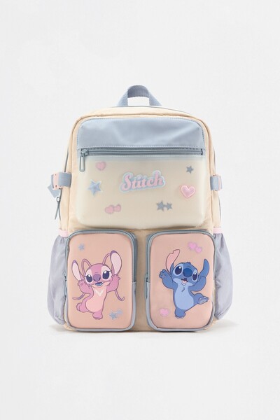 LEFTIES Stitch & Angel © Disney çok cepli sırt çantası