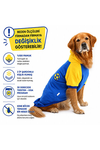 DOGİ&DOG Big Breed Ball Navy Fan Dog Sweatshirt-dog Suit-dog Suit