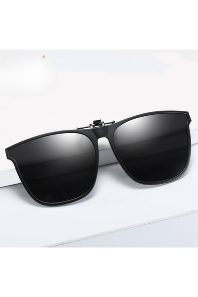 Choice Black C1 Polarized Clip on Sunglasses Men Car Driver Goggles Night Vis...