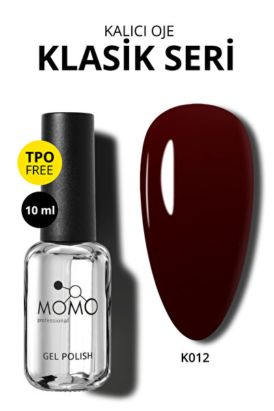MOMO professional Kalıcı Oje K012 Kahve Mürdüm 10 ml