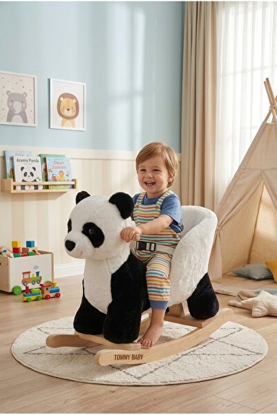 Tommybaby Sallanan Oyuncak At, Sallanan Ahşap Flamingo Sallanan Flamingo