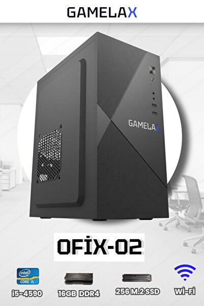 Gamelax Ofix-02 Intel Core i5-4590 16GB DDR3 Ram 240GB SSD Wi-Fi Masaüstü Ofi...