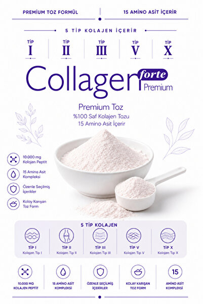 Collagen Forte Platinum Premium Collagen Powder 10 g x 30 Sachets Biotin & Multivitamin Strawberry Flavored