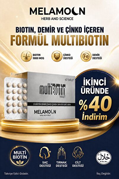 Multibiotin Biotin 5000 Mcg Zenginleştirilmiş Saç Ve Tırnak Vitamini - Demir ...