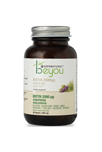 Sepe Natural BeYou Biotin 1250, Horsetail Atkuyruğu, Magnezyum, Selenyum Komp...