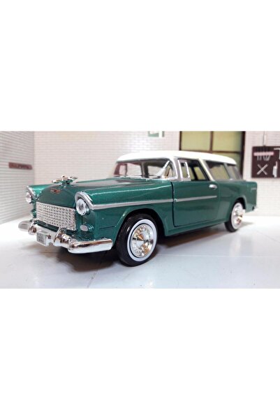 Motor Max Motormax 1955 Chevrolet Bel Air Nomad 1/24 Yeşil Model Araba