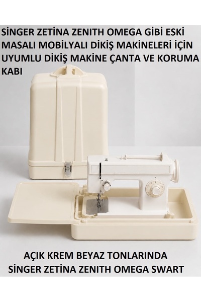 Swart Dikiş Makinesi Çanta (tüm Eski Mobilyalı Masalı Makinelere Uygun Menteş...