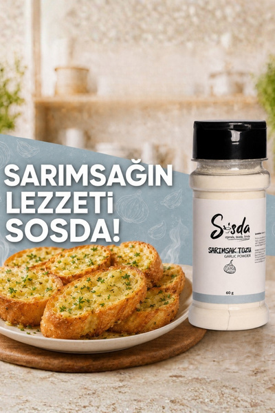 Sosda Sarımsak Tozu ( Tuzluk Serisi ) 60 gr
